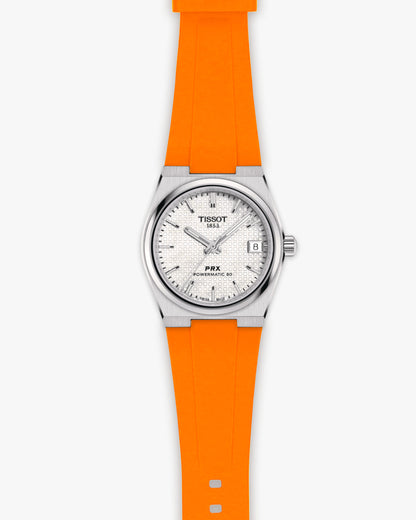 Tissot prx orange white